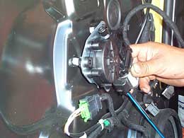 Installing motor and drive assembly
